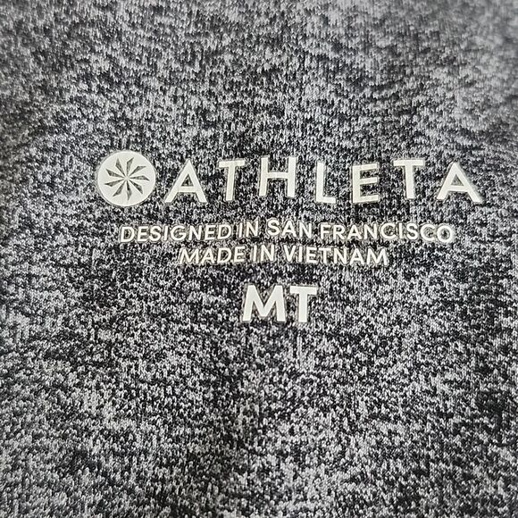 Athleta dark heather gray athletic leggings, medium tall, size MT - Picture 6 of 9